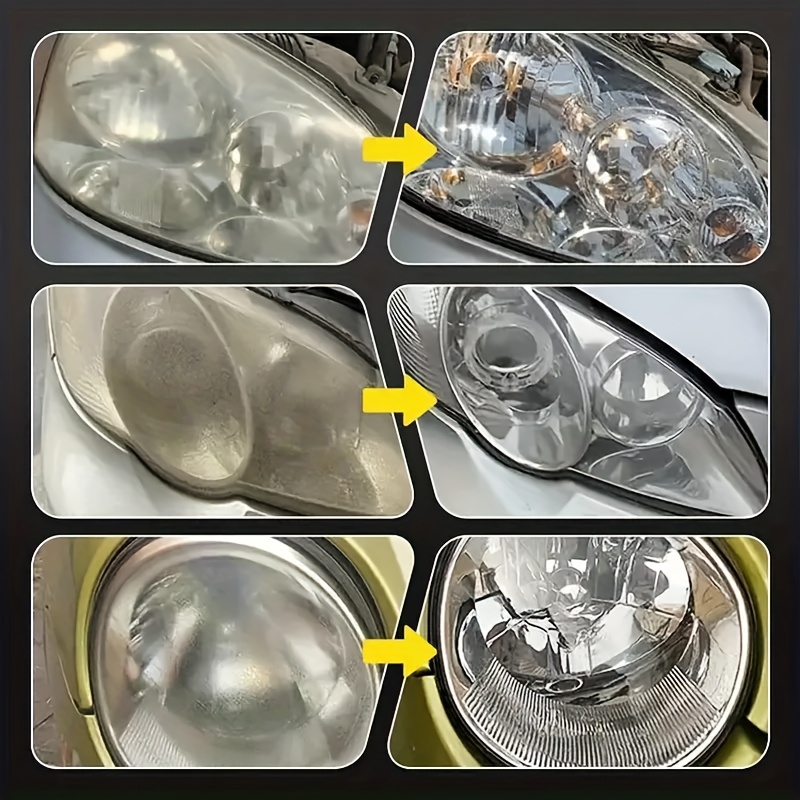 CrystalClear Headlight Restoration Kit for Car Lens Scratch & Oxidation Repair