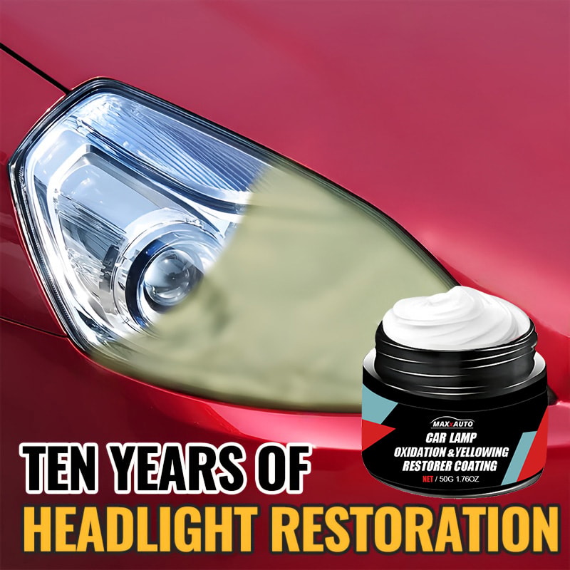 CrystalClear Headlight Restoration Kit for Car Lens Scratch & Oxidation Repair