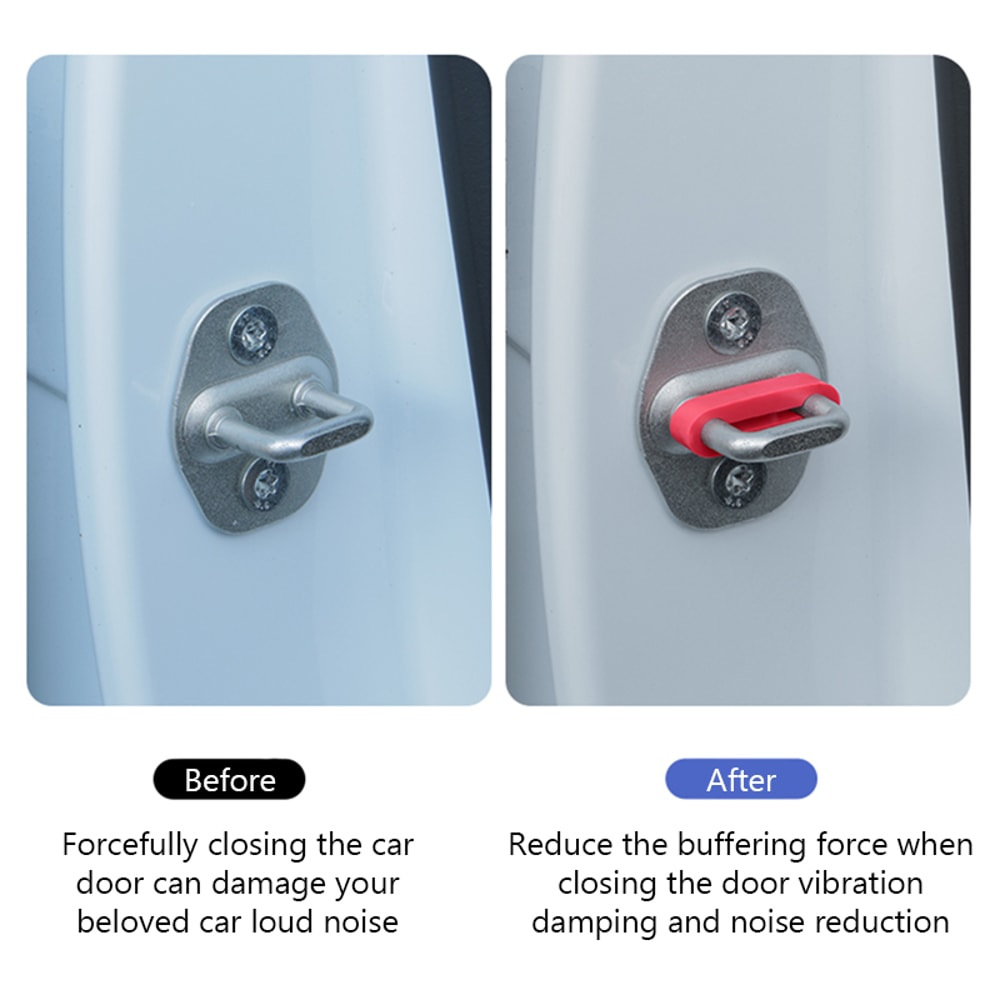 SilentDrive Car Door Shock Absorber Pads Universal Soundproof Anti Vibration Buffers 4