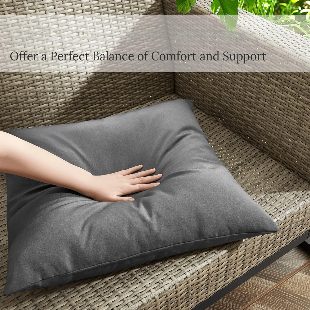 Waterproof Outdoor Throw Pillow Cover for Patio Couch & Garden Decor
