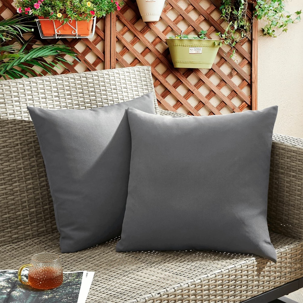 Waterproof Outdoor Throw Pillow Cover for Patio Couch & Garden Decor