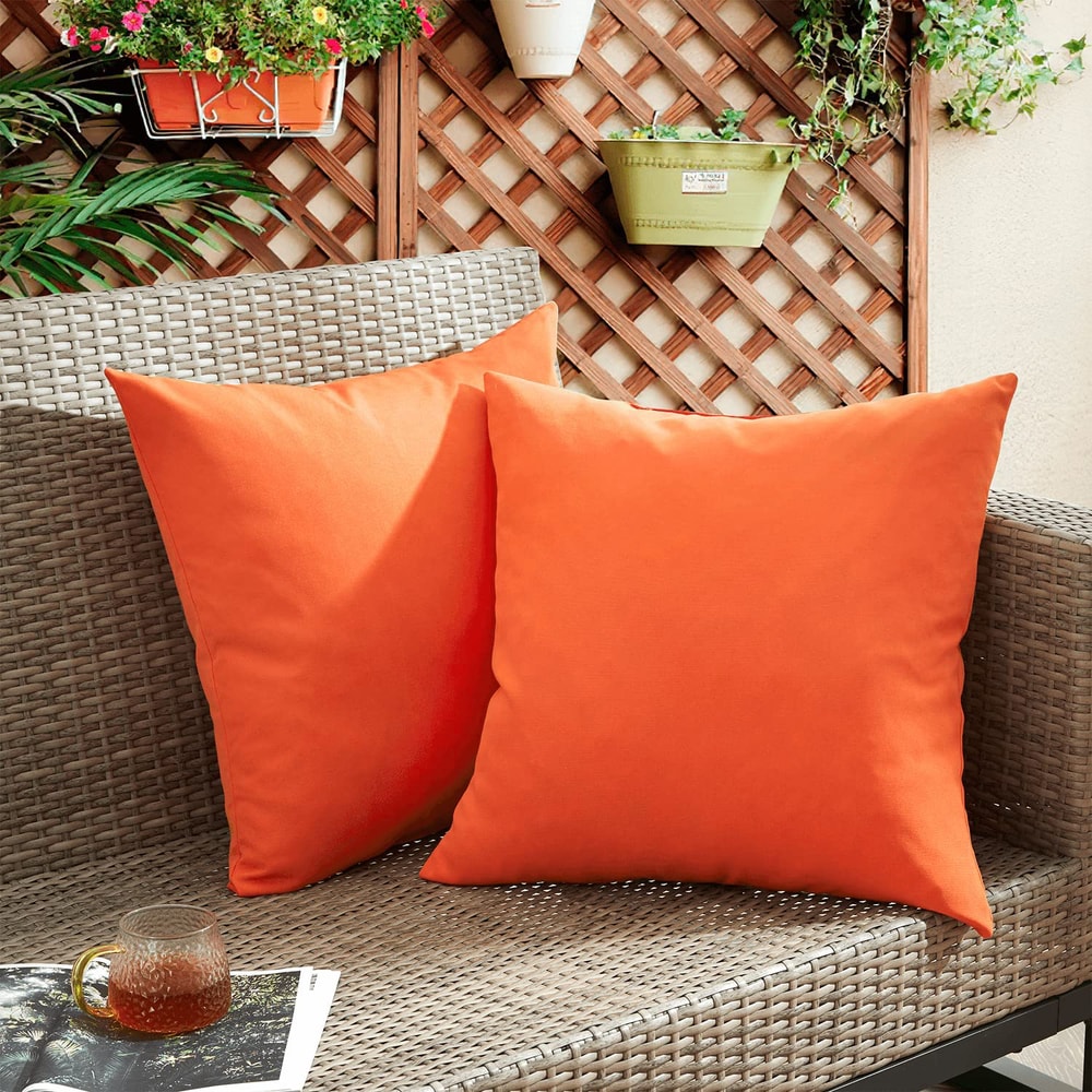 Waterproof Outdoor Throw Pillow Cover for Patio Couch & Garden Decor