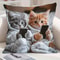 Boho Cat Pillow Cover For Cozy Living Room Bedroom Decor 4