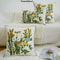 Luxury Floral Embroidered Cushion Cover for Sofa, Bedroom & Living Room Decor