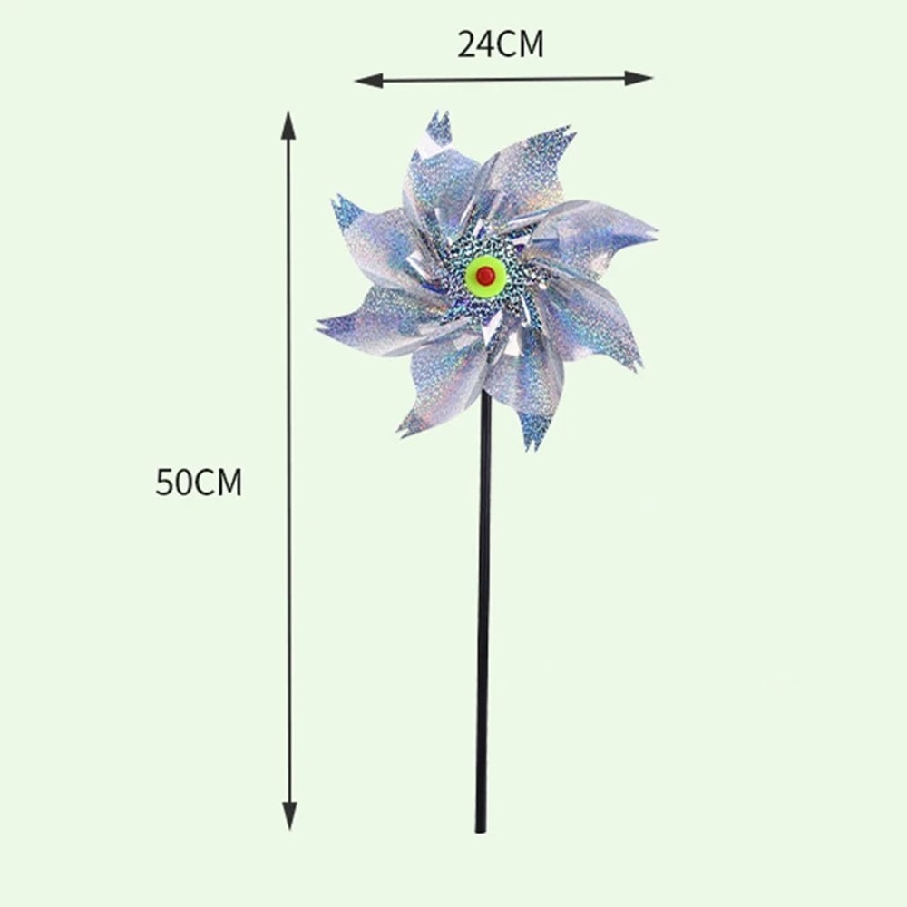 Reflective Bird Repellent Windmill Spinner for Garden and Yard Protection