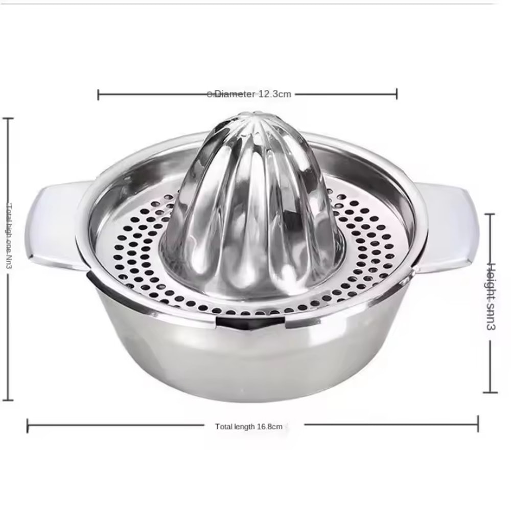 Premium Stainless Steel Citrus Press Manual Lemon & Orange Juicer