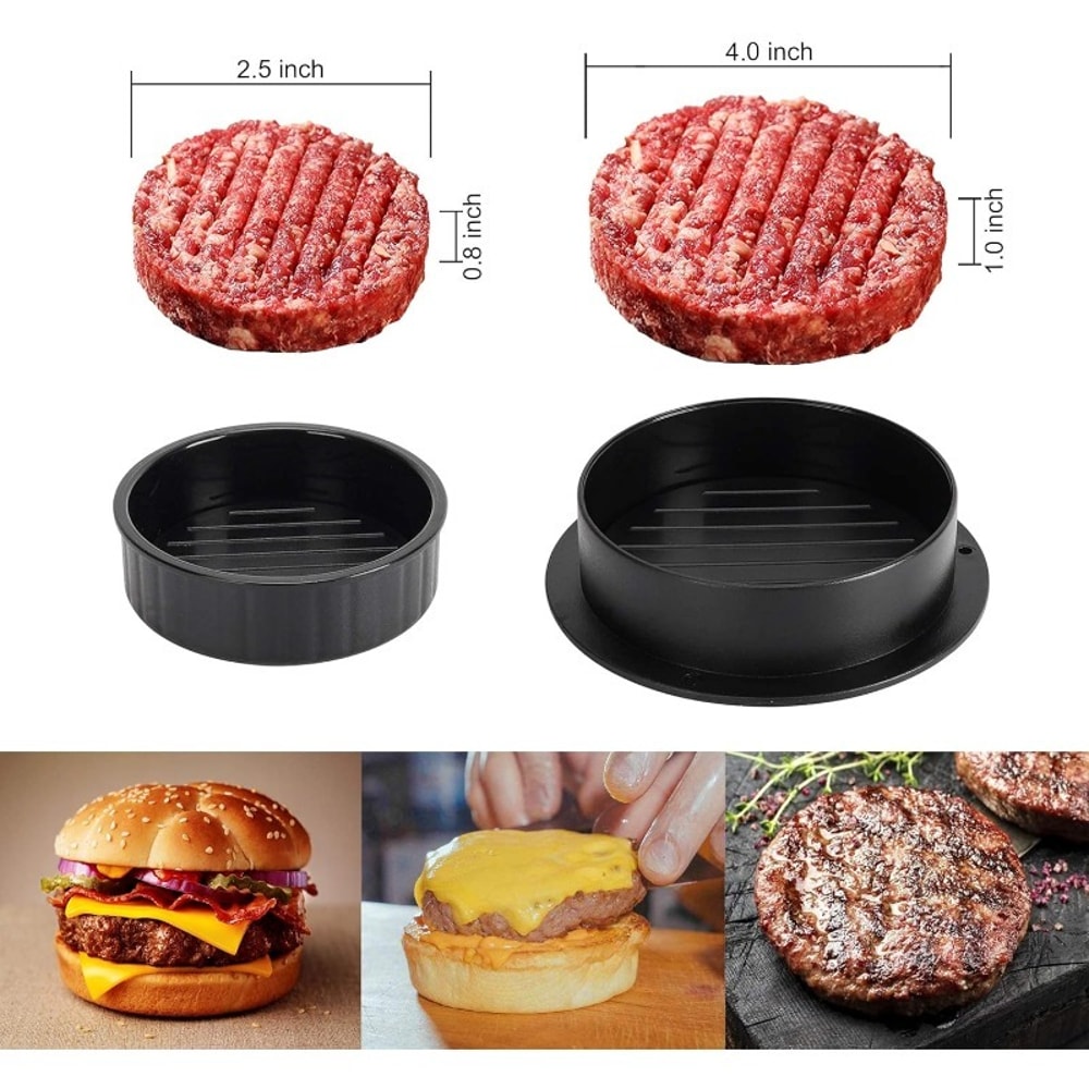 Non Stick Burger Press Mold for Perfect Patties and Stuffed Burgers