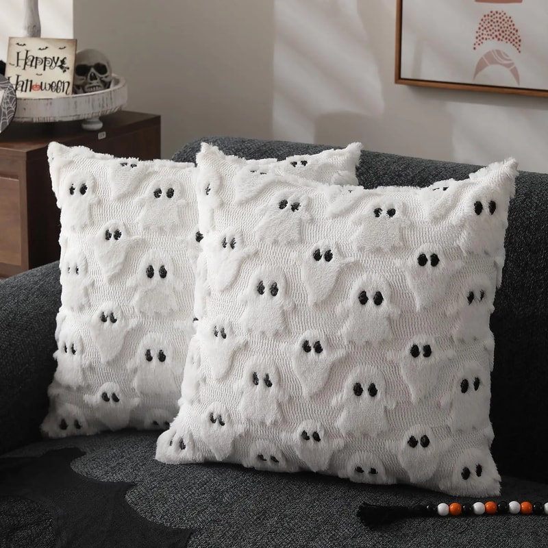 Cozy Pumpkin Plush Pillow Covers For Fall Sofa Decor 4