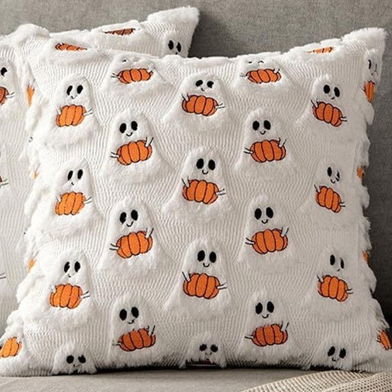 Cozy Pumpkin Plush Pillow Covers For Fall Sofa Decor 9