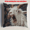 Spooky Goat Face Throw Pillow Cover For Gothic Sofa Decor Alternative Home Styling 1