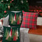 Rustic Christmas Pillow Covers Plaid Checkered Cushion Cases for Cozy Holiday Sofa Decor