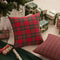 Rustic Christmas Pillow Covers Plaid Checkered Cushion Cases for Cozy Holiday Sofa Decor