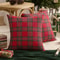 Rustic Christmas Pillow Covers Plaid Checkered Cushion Cases for Cozy Holiday Sofa Decor