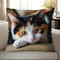 Cute Cartoon Cat Pillow Cover For Sofa Decor Cozy Cat Lover Cushion Case 7