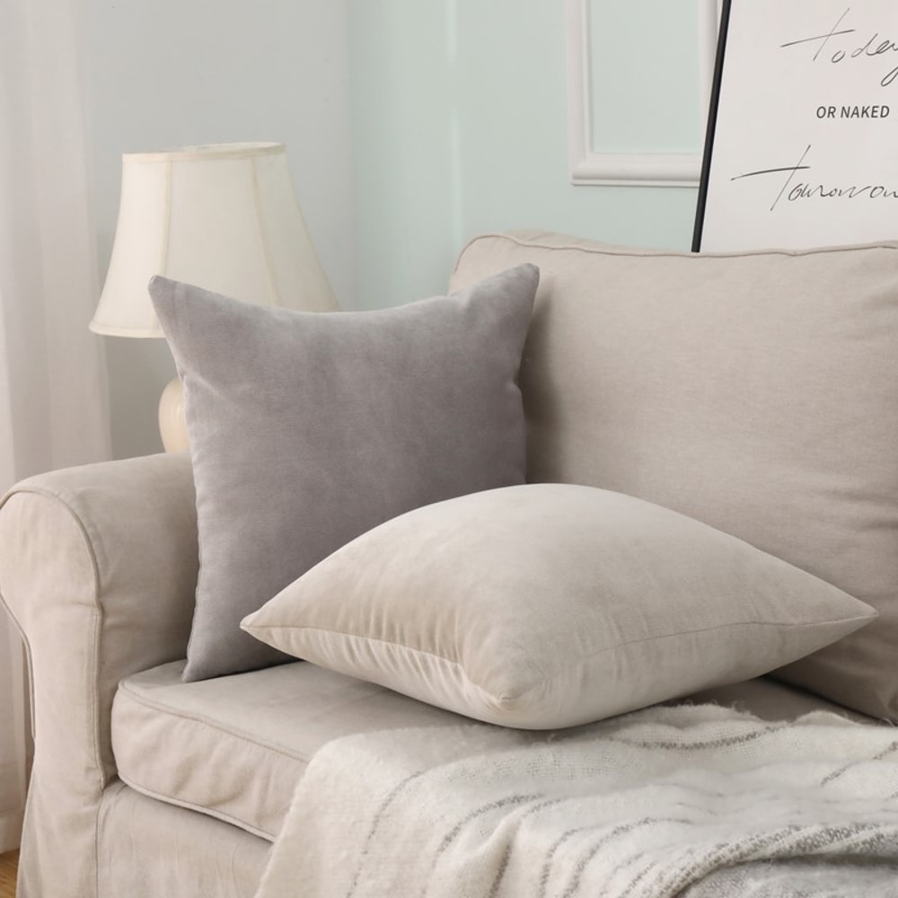 Luxury Velvet Throw Pillow Covers Set Of For Sofa And Bedroom Decor 2