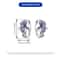 Purple Iris Sterling Silver Earrings for Women Elegant Floral Wedding Gift Jewelry