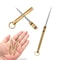 Titanium Telescopic Toothpick & Fruit Fork Keychain for Camping and Everyday Carry