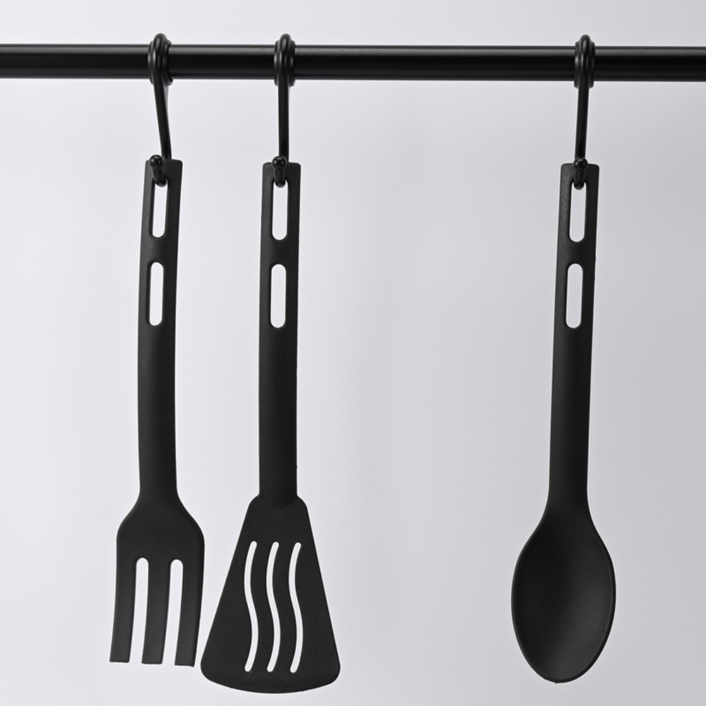 Piece Kids Cooking Utensil Set With Nylon Spoon Fork Slotted Turner 1