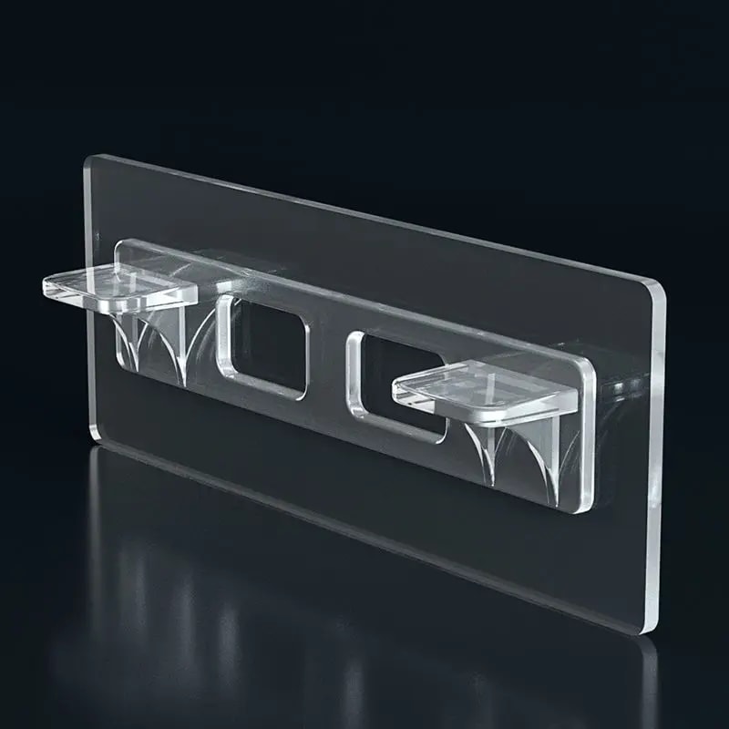 SpaceSaver Adhesive Shelf Support Clips For Cabinets And Closet Shelves 5