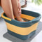 WIKHOSTAR Collapsible Foot Spa Tub Portable Foldable Foot Bath For Pedicure Relaxation 0
