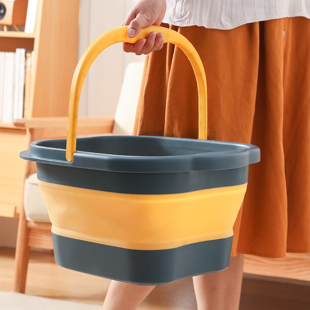 WIKHOSTAR Collapsible Foot Spa Tub Portable Foldable Foot Bath For Pedicure Relaxation 4