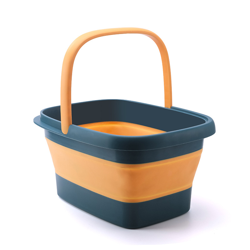 WIKHOSTAR Collapsible Foot Spa Tub Portable Foldable Foot Bath For Pedicure Relaxation 7