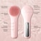 Heated Silicone Facial Cleansing Brush with Vibration and Speed Deep Clean