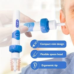 cleanflow portable ear wax removal kit with gentle vacuum suction cleaner