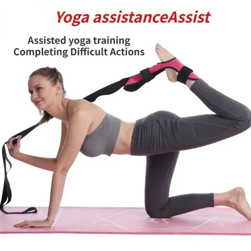 FlexiStride Yoga Stretch Strap for Flexibility, Rehab & Plantar Fasciitis Relief