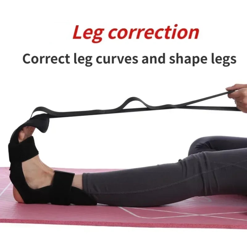 FlexiStride Yoga Stretch Strap for Flexibility, Rehab & Plantar Fasciitis Relief
