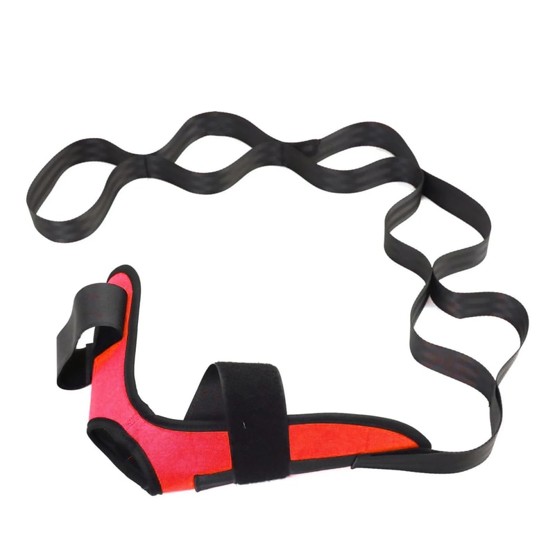 FlexiStride Yoga Stretch Strap for Flexibility, Rehab & Plantar Fasciitis Relief