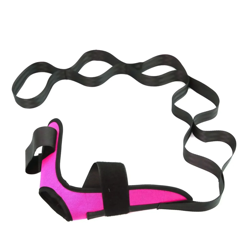 FlexiStride Yoga Stretch Strap for Flexibility, Rehab & Plantar Fasciitis Relief