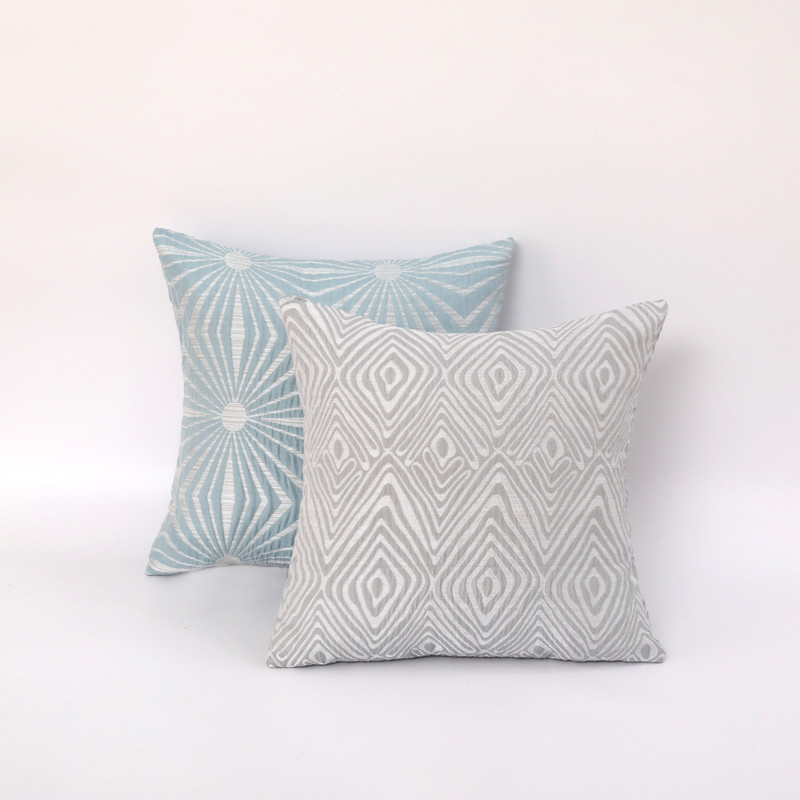 Modern Geometric Jacquard Throw Pillow Covers Set of Decorative Cushion Covers for Sofa & Living Room