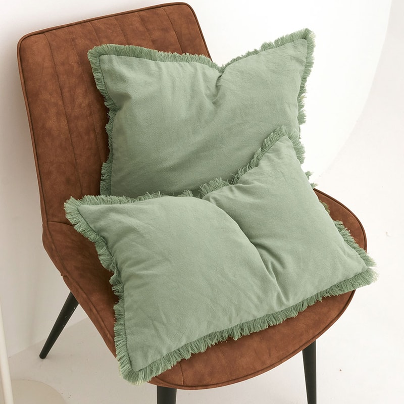 Boho Tassel Cushion Cover For Sofa And Living Room Decor With Hidden Zipper 0
