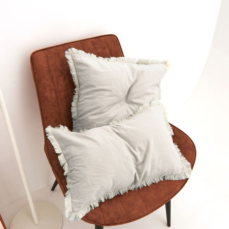 Boho Tassel Cushion Cover For Sofa And Living Room Decor With Hidden Zipper 7