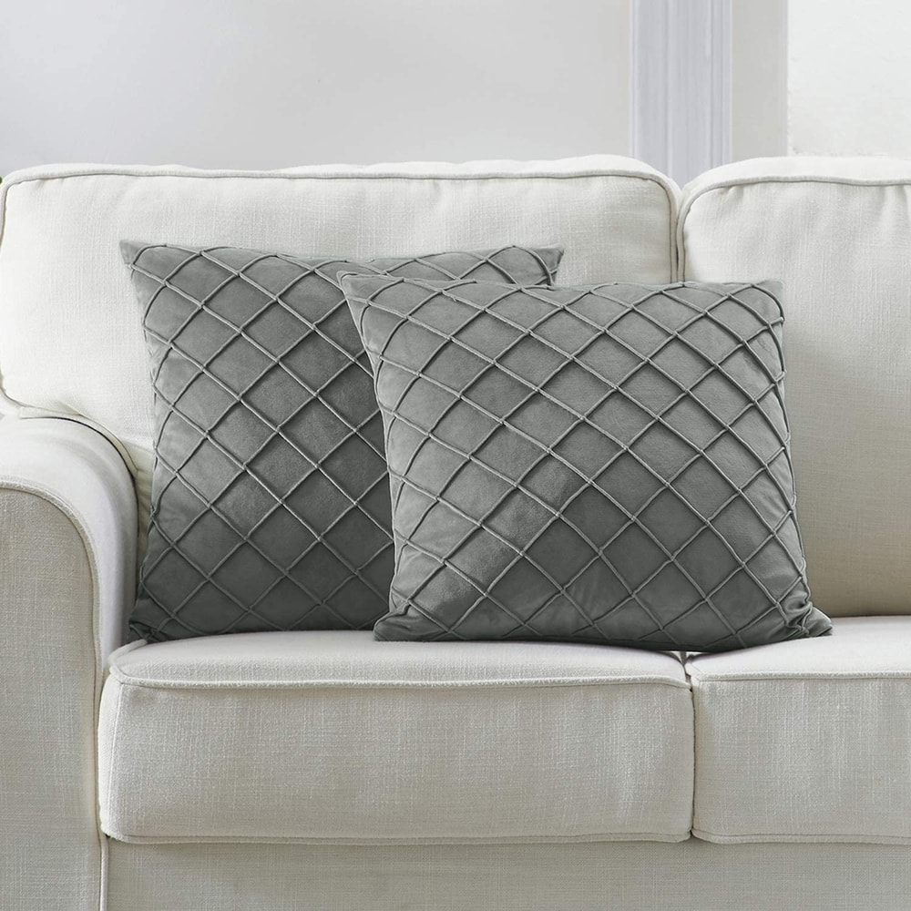 Nordic Velvet Plaid Cushion Cover for Sofa and Modern Home Decor