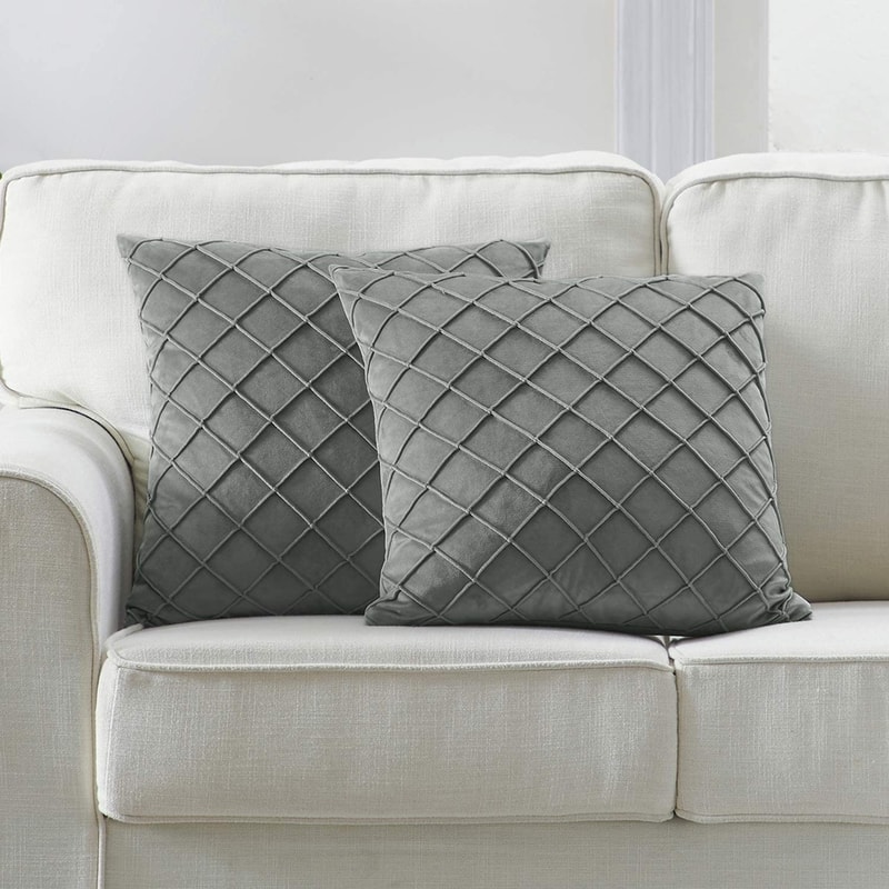 Nordic Velvet Plaid Cushion Cover for Sofa and Modern Home Decor