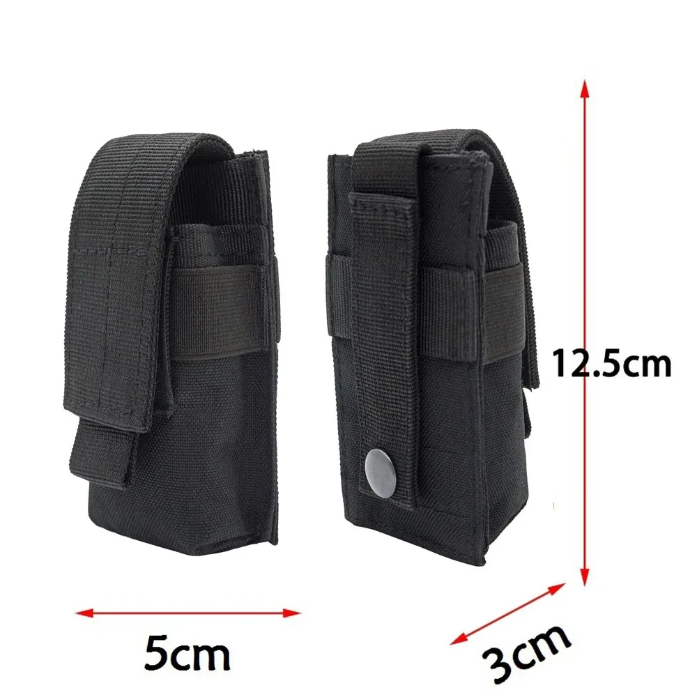 Tactical Molle Flashlight Knife Pouch Outdoor EDC Waist Bag 2