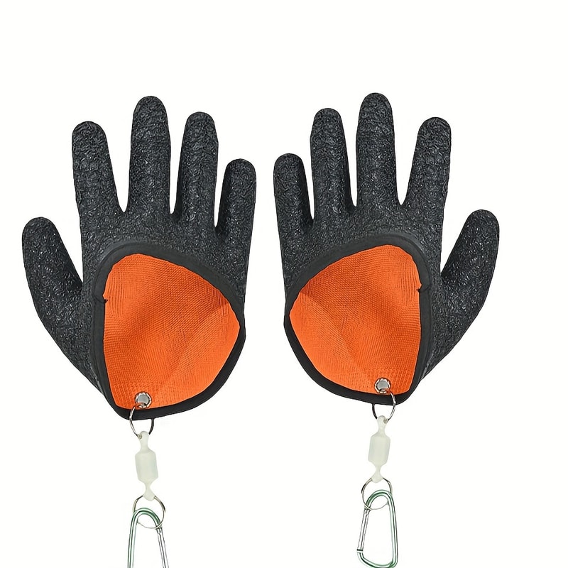 Professional Waterproof Magnet Release Fishing Gloves Anti Slip Fish Handling Protection