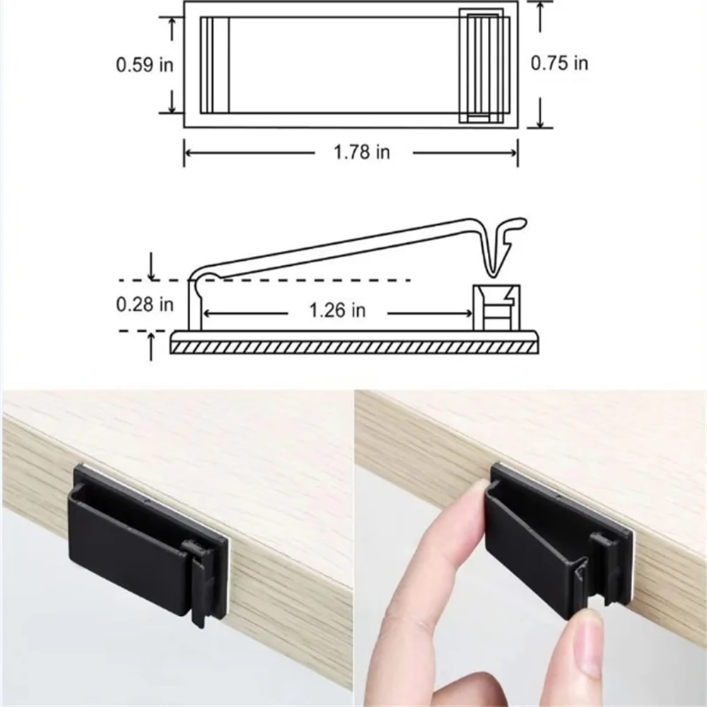 Superior Cable Fixing Clips Durable Wire Organizer Clips for Tidy Cord Management