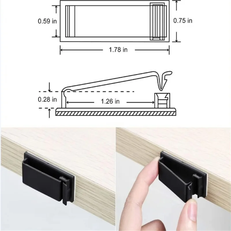 Superior Cable Fixing Clips Durable Wire Organizer Clips for Tidy Cord Management