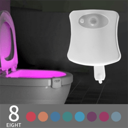 motion sensor led toilet night light with color changing glow