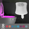 Motion Sensor LED Toilet Night Light with Color Changing Glow