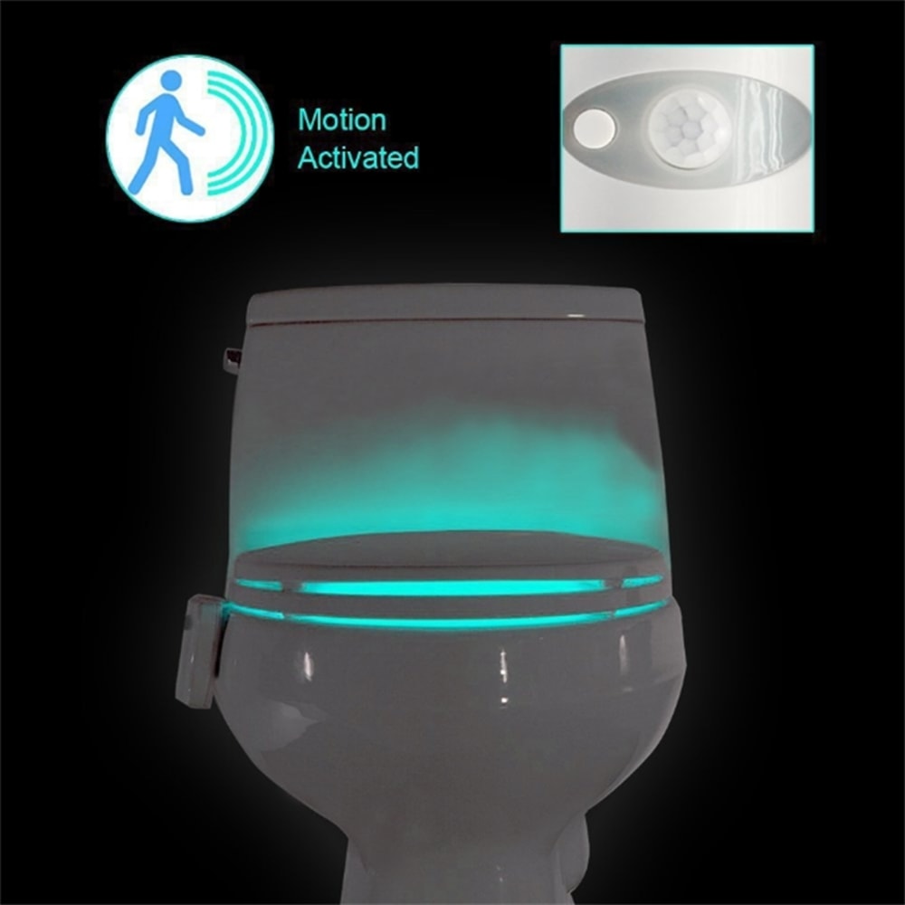 Motion Sensor LED Toilet Night Light with Color Changing Glow