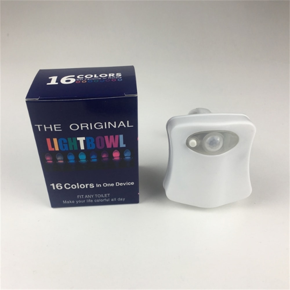 Motion Sensor LED Toilet Night Light with Color Changing Glow
