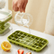 Double Layer Ice Cube Tray With Easy Release Ice Maker And Storage Bin 2