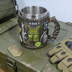 tactical army themed coffee & beer mug military mugs gift for soldiers hunters