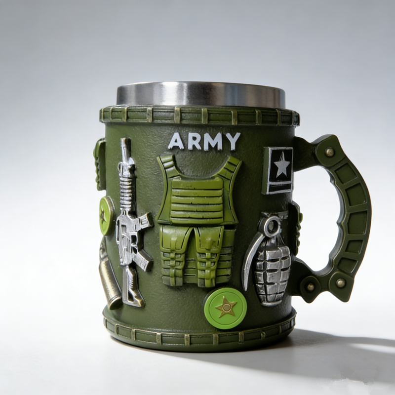 Tactical Army Themed Coffee & Beer Mug Military Mugs Gift for Soldiers Hunters
