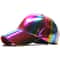 Premium Colorful Patent Leather Baseball Cap Unisex Shiny Streetwear Duckbill Sun Hat 5