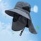 Premium UV Protection Sun Hat with Neck Flap Wide Brim Outdoor Hat for Fishing, Hiking & Camping
